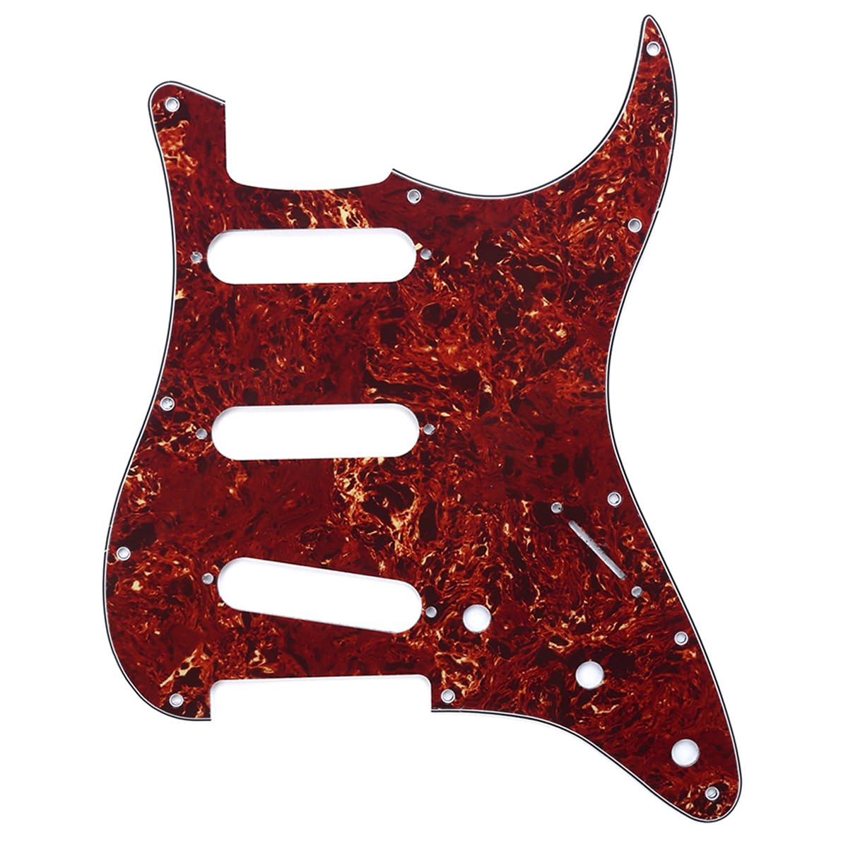 Musiclily SSS 11 Hole Strat Guitar Pickguard Scratch Plate for Fender USA/Mexican Made Standard Stratocaster Modern Style Guitar