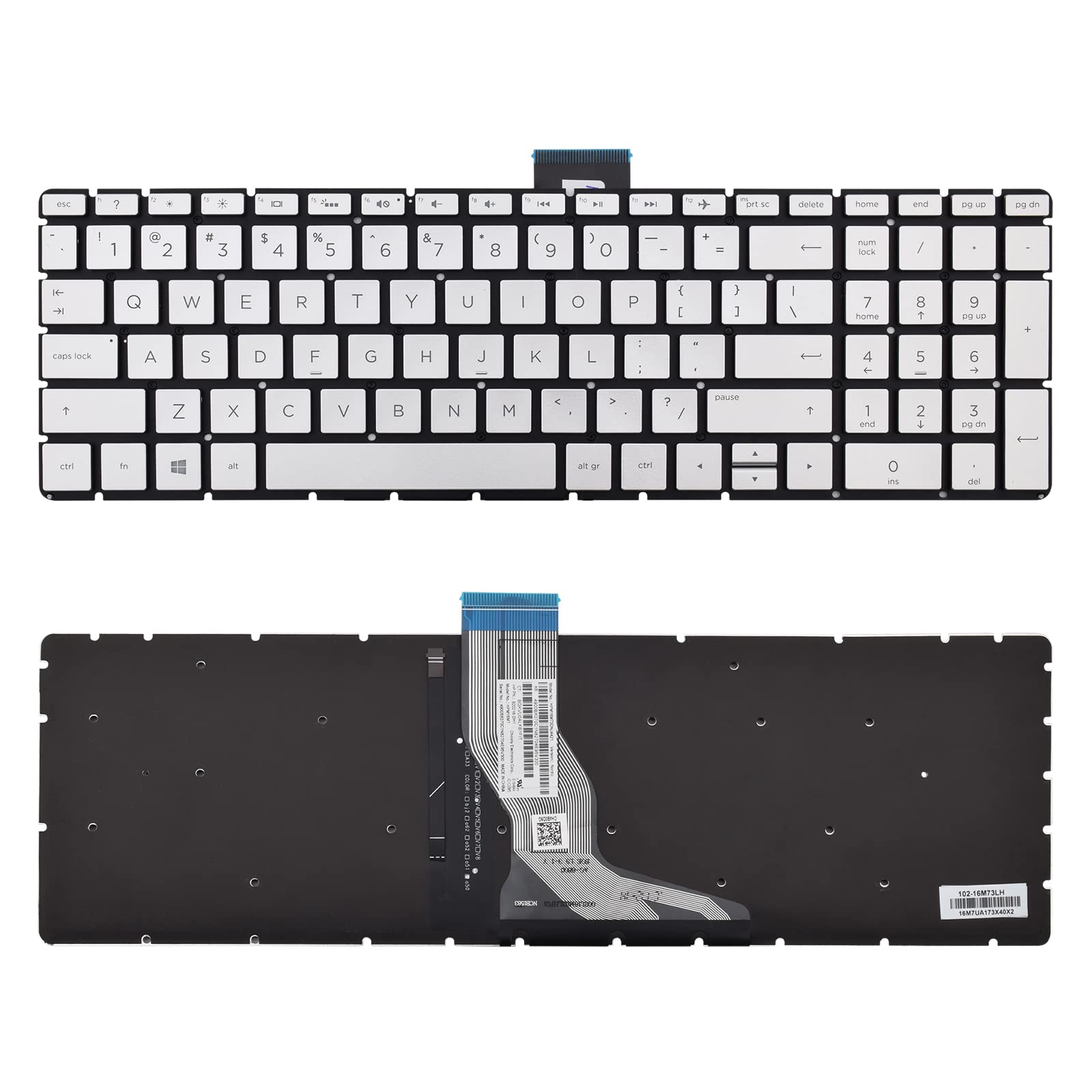 Sunmall Replacement Keyboard Compatible With Hp 15 Bs 15 Bp 15 Br 15 Bw 15G Br 15Q Bd 15Z Bw 17G Br 15 Ra 15 Rb 17 Bs 17 Br 17 A