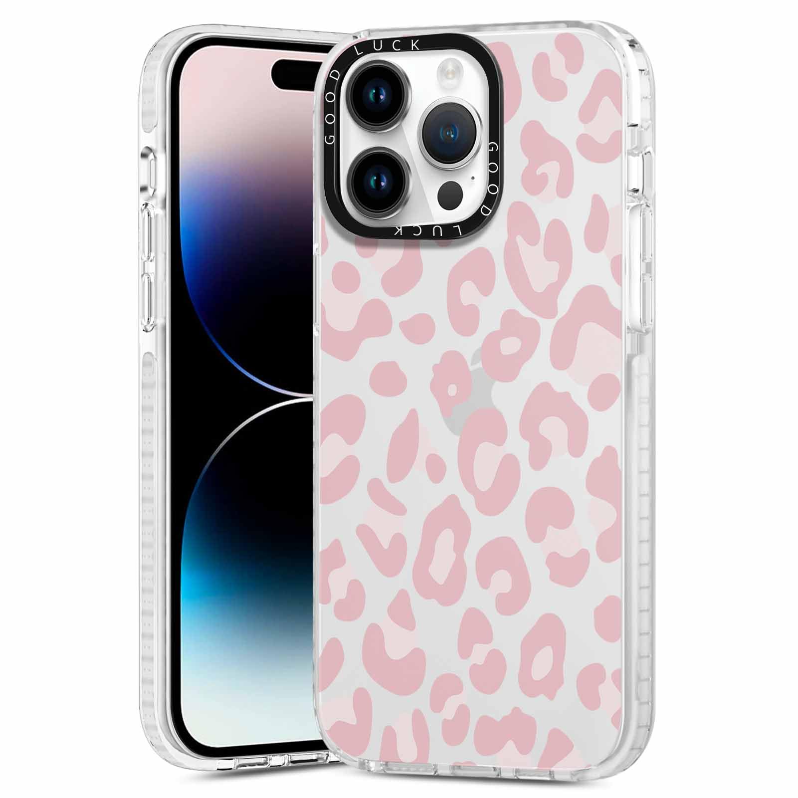 Rumdey 2 Pack Cute Clear Leopard Cases For Iphone 12 Pro Max 6.7'' Phone Case, Cheetah Print Design Cases Soft Silicone Slim Tpu