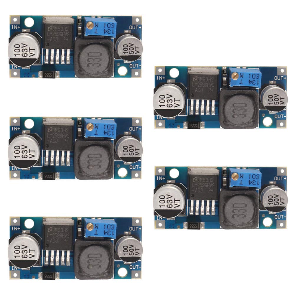 5Pcs Lm2596Hvs Dc Dc Step Down 48V Input Adjustable Buck Converter Power Module 3.2 40V Step Down Voltage Switching Regulator El