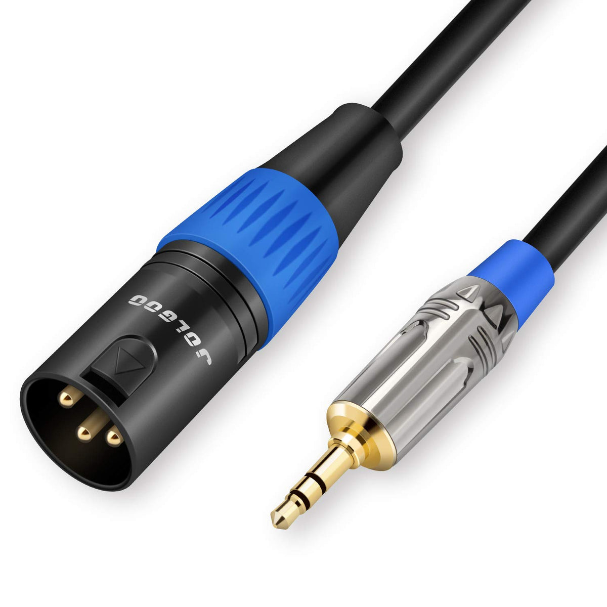 Jolgoo 3.5Mm To Xlr Cable, Unbalanced 1/8' Stereo Plug To Xlr Male Microphone Cable, Xlr To 3.5Mm Cable Compatible With Iphone, Ipod, Computer, Video Camera, And More, 3.3 Feet