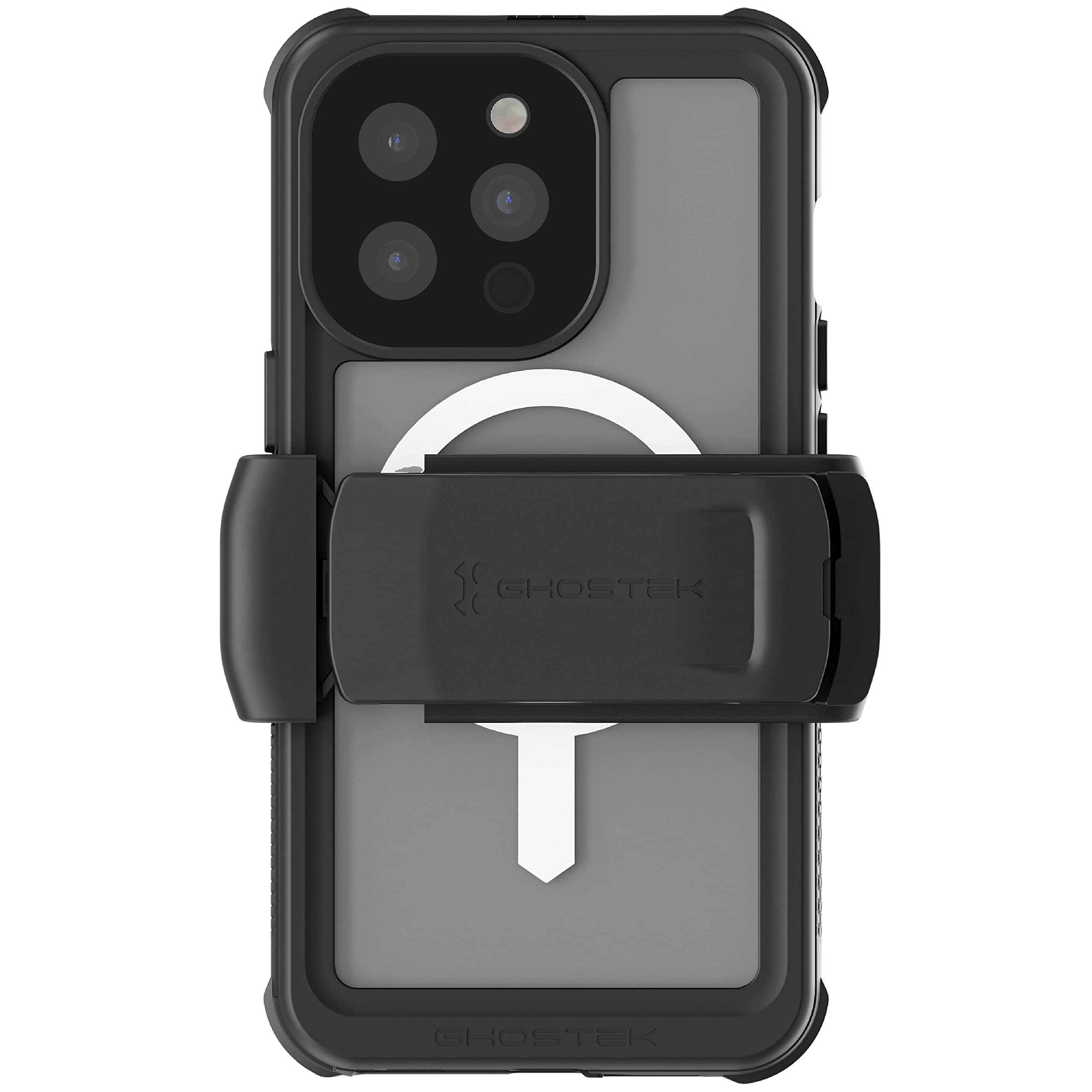 Ghostek NAUTICAL iPhone 13 Pro Case Waterproof with Screen Protector, Belt Clip, MagSafe Built-In Shockproof Bumper Heavy Duty F