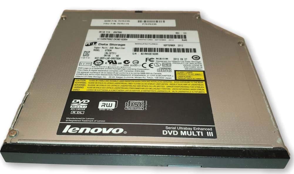 ((Lenovo)) Cd Dvd Burner Player Drive Thinkpad T420 T430 T510 T520 T530 W510 W520 W530 Laptop