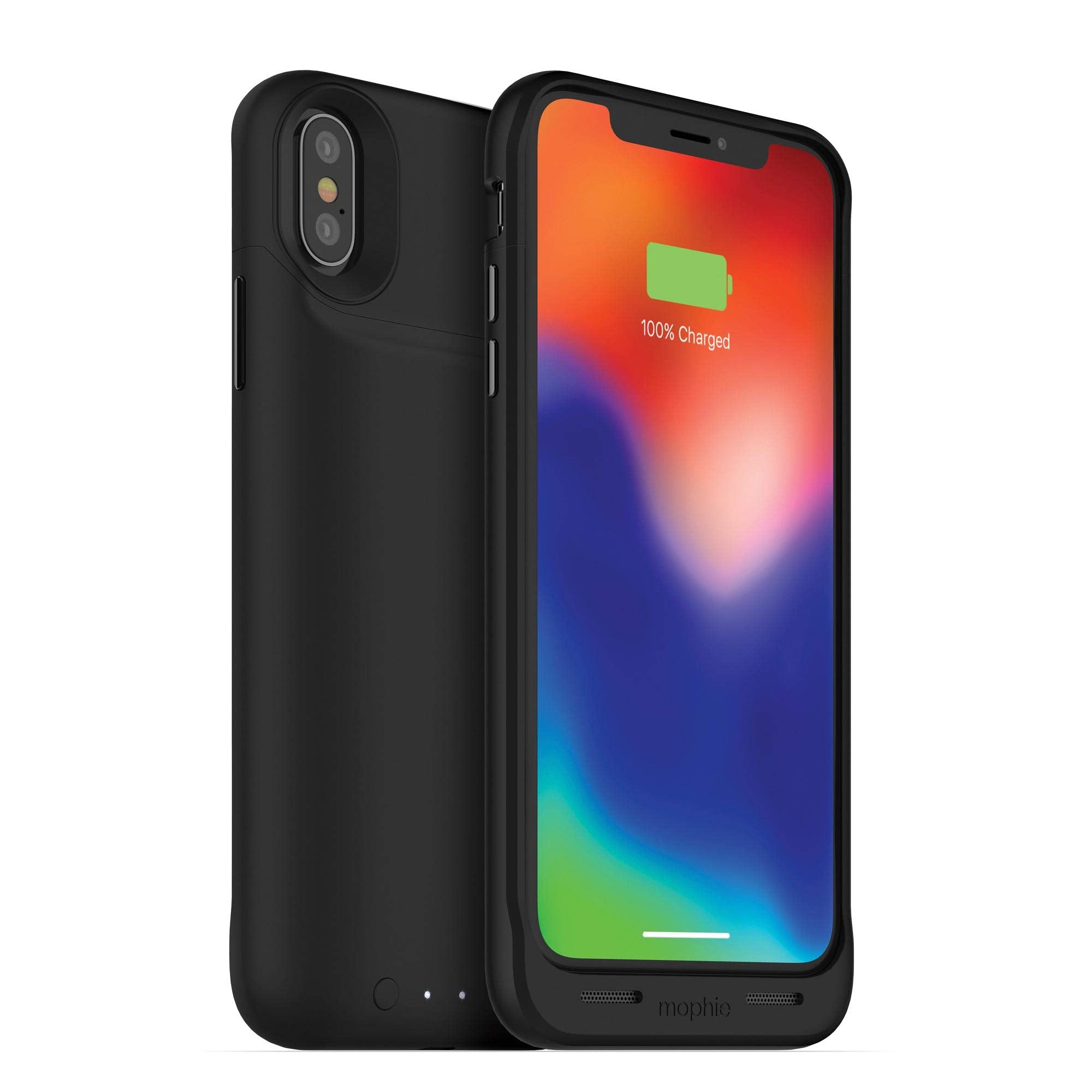 Mophie Juice Pack Wireless   Qi Wireless Charging   Protective Battery Case Made For Apple Iphone X   Black (401002004)