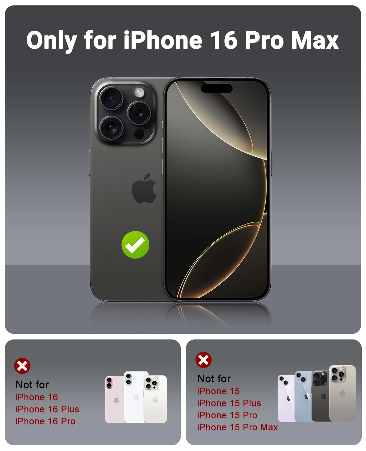 Otofly For Iphone 16 Pro Max Case, Compatible With Magsafe, Shockproof Magnetic Silicone Case For Iphone 16 Pro Max,[Military Gr