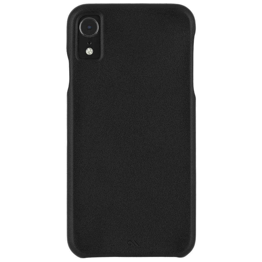 Case Mate   Iphone Xr Case   Barely There Leather   Iphone 6.1   Black Leather