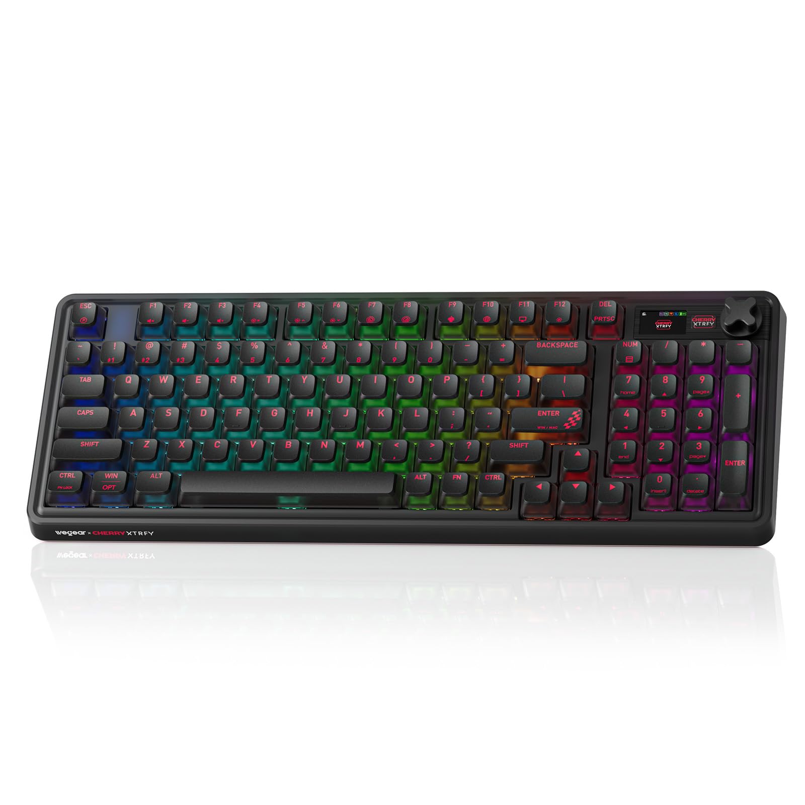 wegear Cherry x PIXIU 98 8KHz Esports Gaming Mechanical Keyboard, 8000Hz Polling, MX2A Red Switches, Tri-Mode Bluetooth/2.4G/USB
