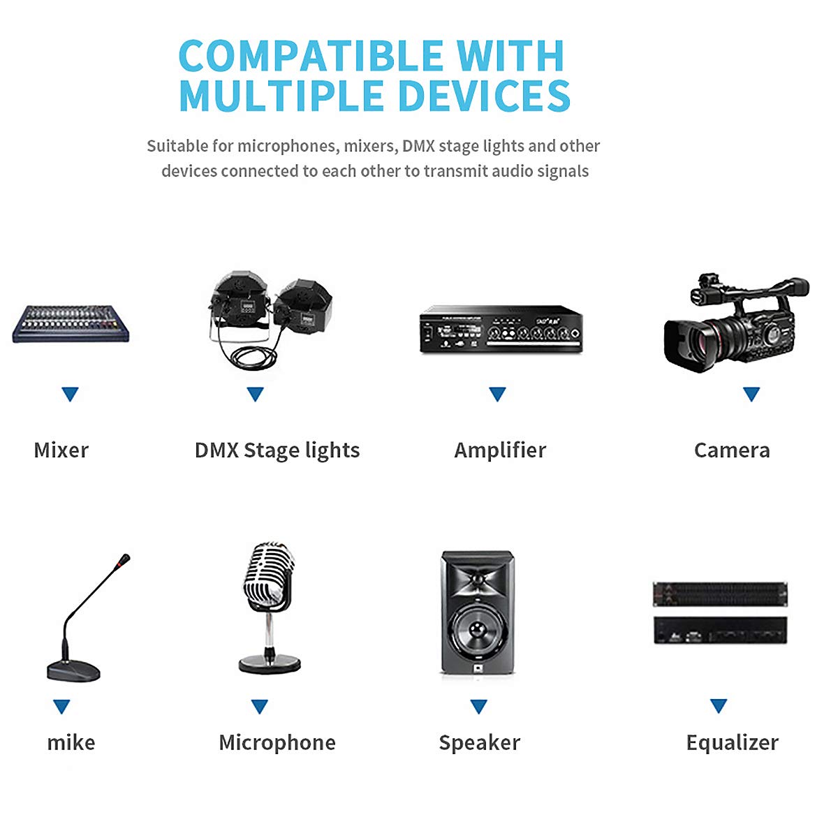 Bifale Xlr Cable 50Ft 2Pack, Heavy Duty Nylon Braided Xlr Microphone Cable Male To Female 3Pin Balanced Microphone Cable Compati