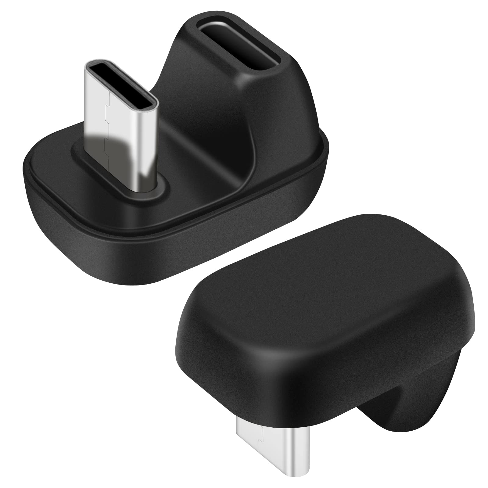 Usb C 180 Degree Angled Adapter, U Shape Usb C 2.0 Male To Female Adapter, Type C Angled Adapter Data Transfer Connector Compati