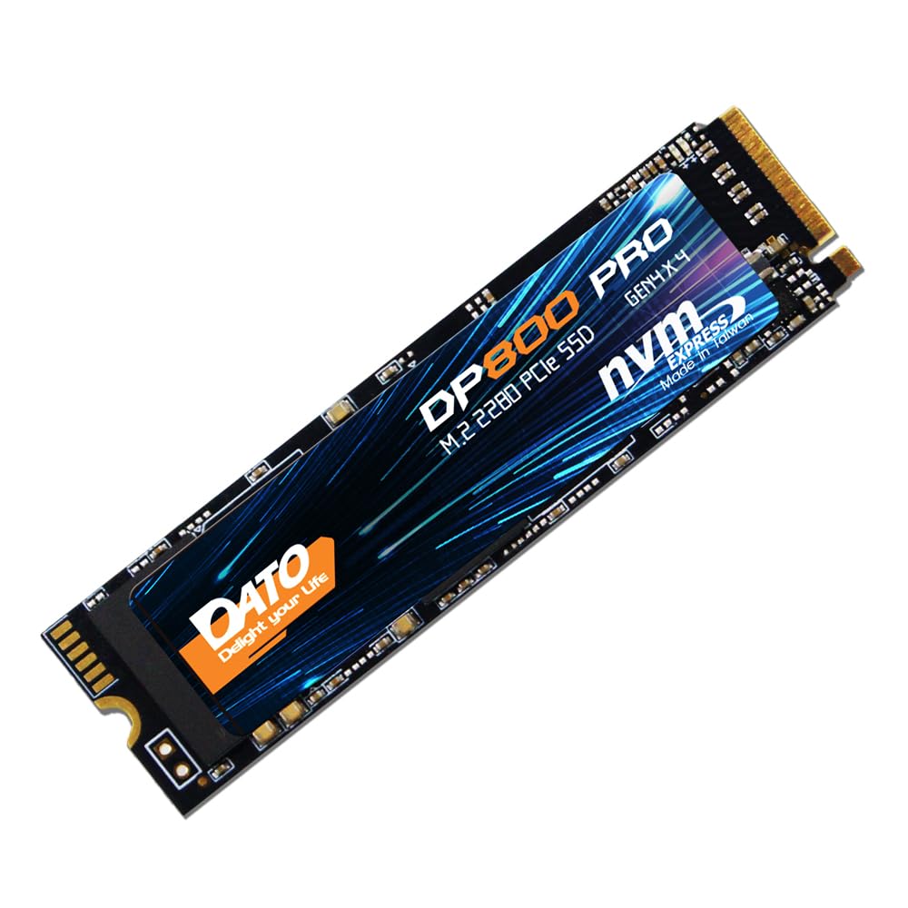 Dato Dp800 Pro 1Tb M.2 2280 Pcie Gen4X4 Nvme Ssd Internal Solid State Drive For Gaming And Creators (Up To 5100/4600 Mb/S)
