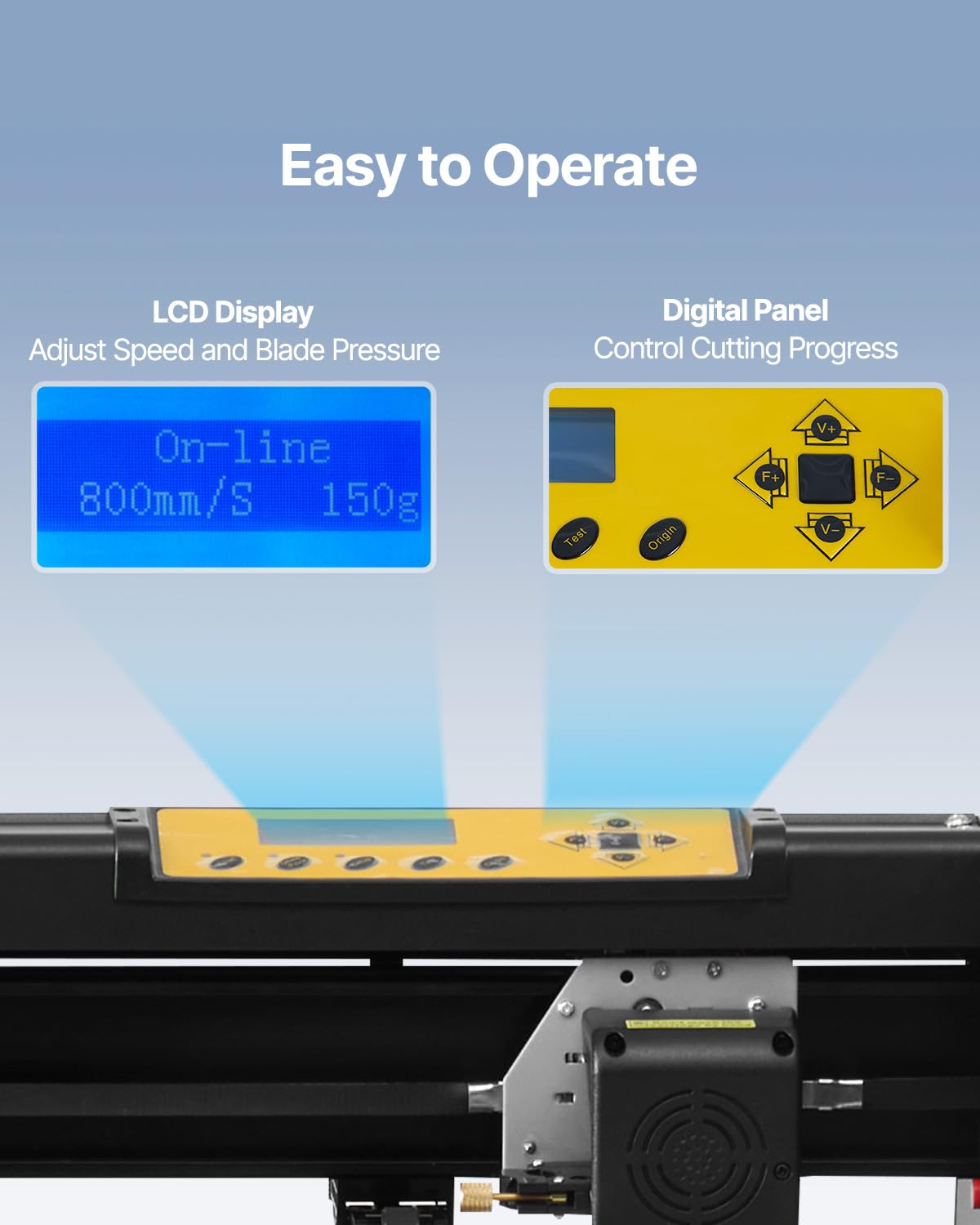 Vevor Vinyl Cutter 34Inch Bundle, Vinyl Cutter Machine Manual Vinyl Printer Lcd Display Plotter Cutter Sign Cutting With Signmas