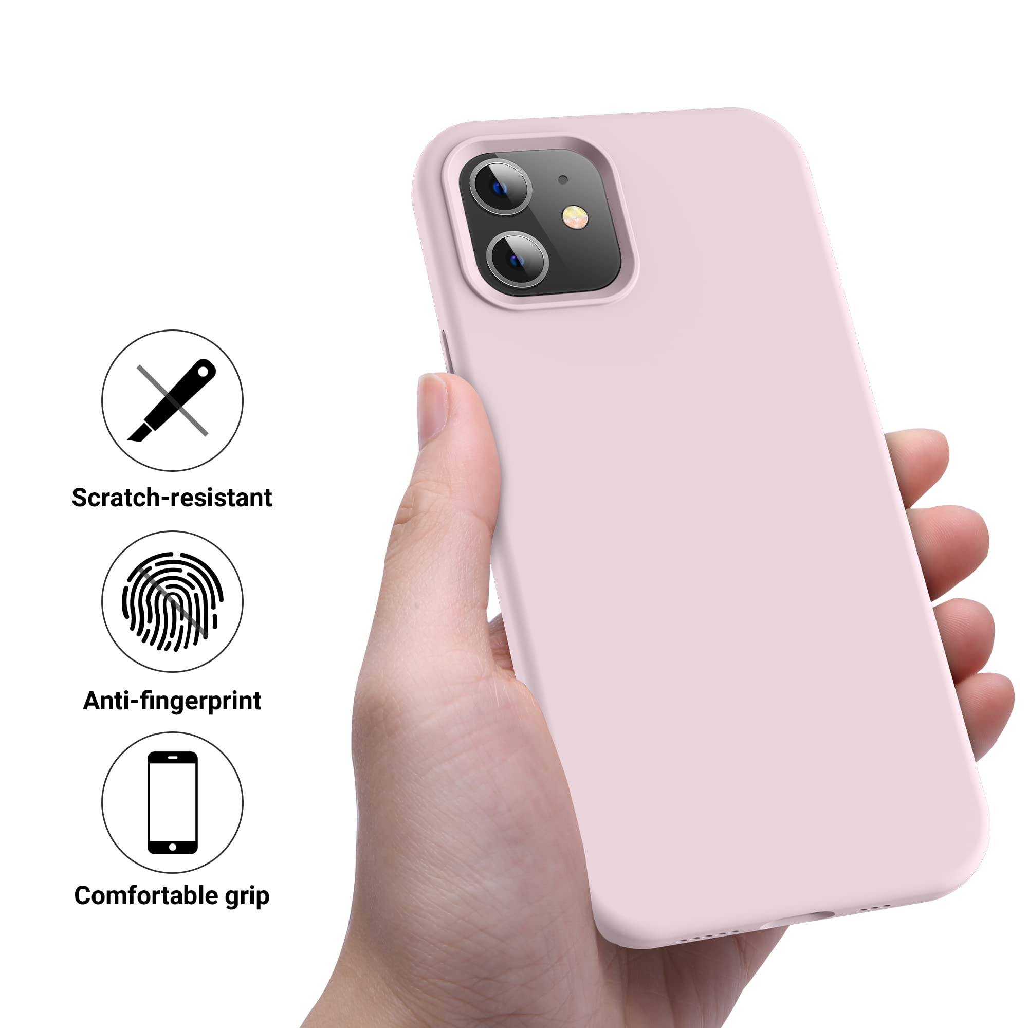 Otofly Bumper Case Compatible With Iphone 12/ 12 Pro Case 6.1 Inch(2020),[Silky And Soft Touch Series] Full Body Protective Prem