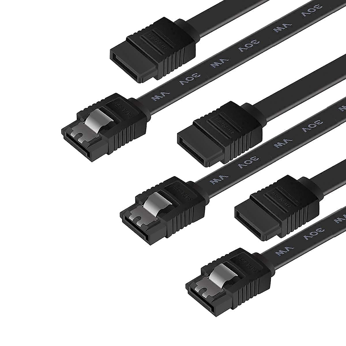 Benfei Sata Cable Iii, 3 Pack Sata Cable Iii 6Gbps Straight Hdd Sdd Data Cable With Locking Latch 18 Inch Compatible For Sata Hd