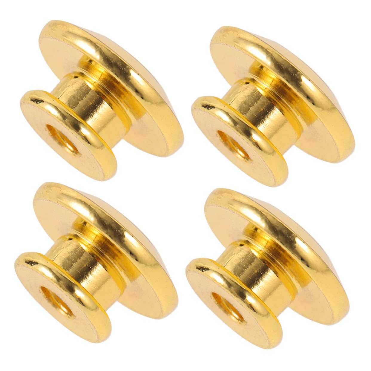 HANABASS 4pcs Metal Strap Buckle Guitar Strap Lock Lock Pin Bass Belt Screw Pad for Secure Fit