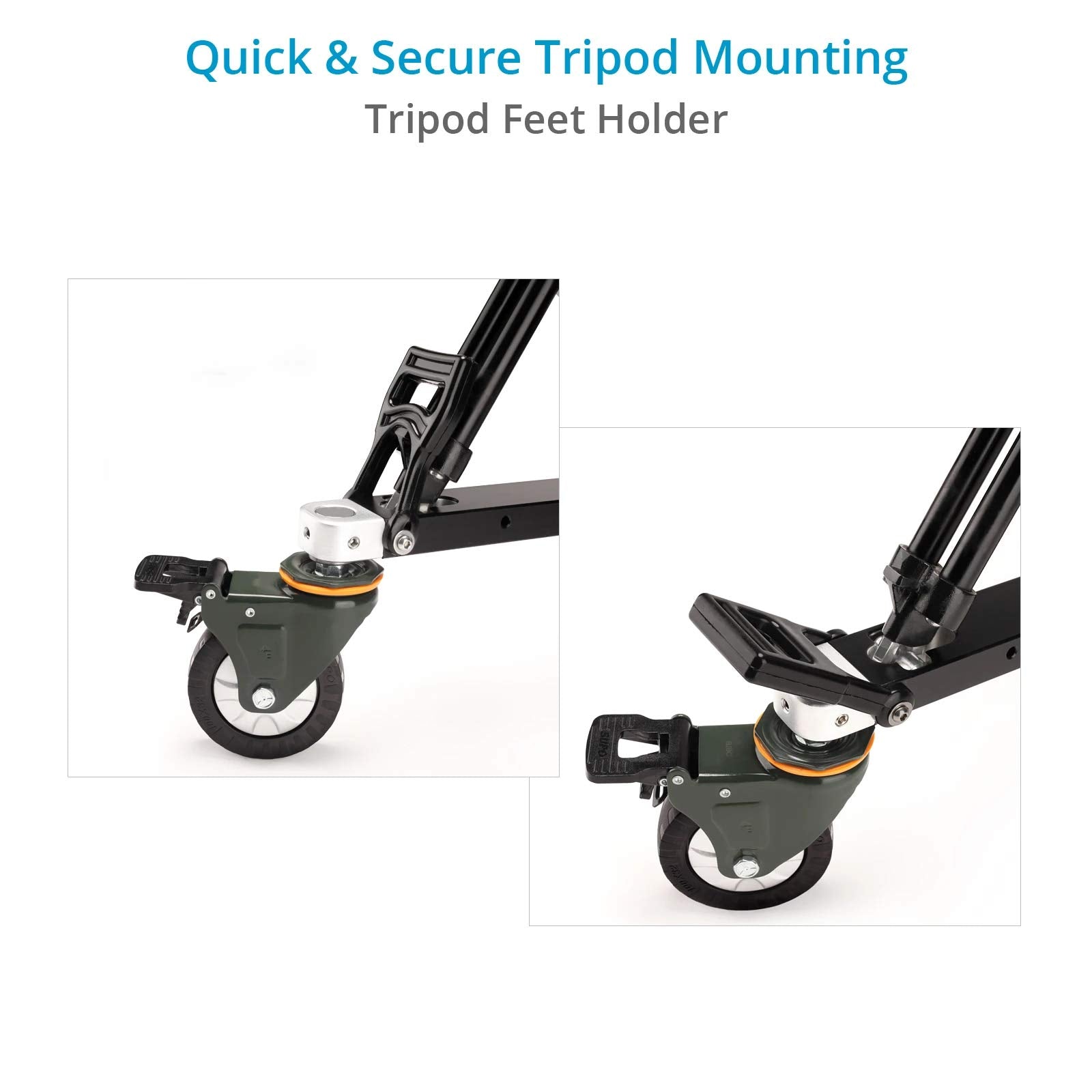 Proaim Lineo Portable Video Camera Floor Dolly. Heavy-Duty Professional Studio Dolly. Payload Up To 500Kg/1100Lb (P-Prt-D)