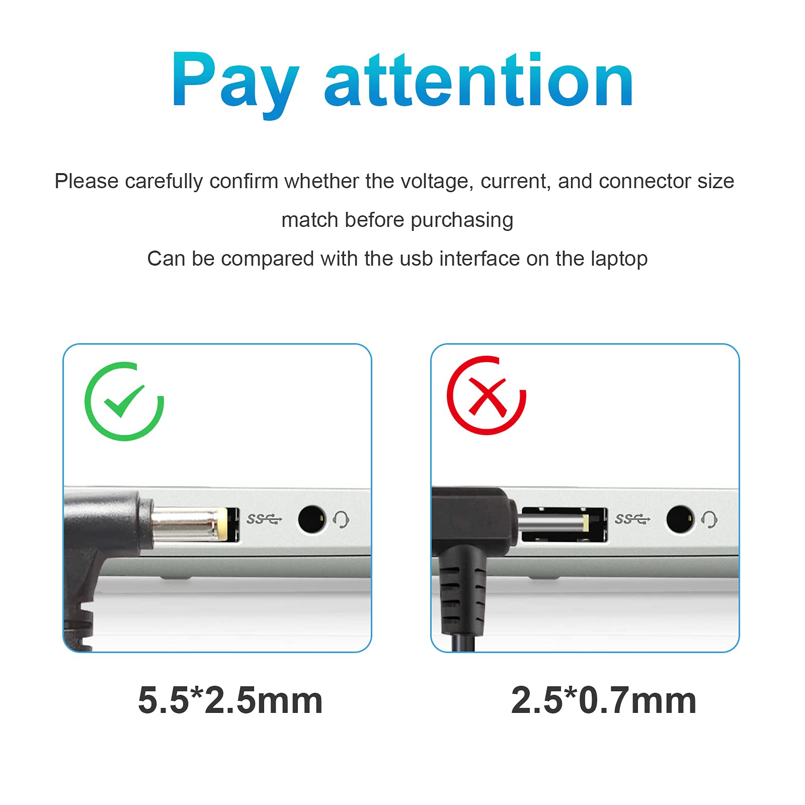Laptop Charger Adapter Power Supply Cable For Asus A53E A55 K50Ij K52F K56Ca K55A X53U K53E U56E X53E X54H X5D X55A X55C X75A X5