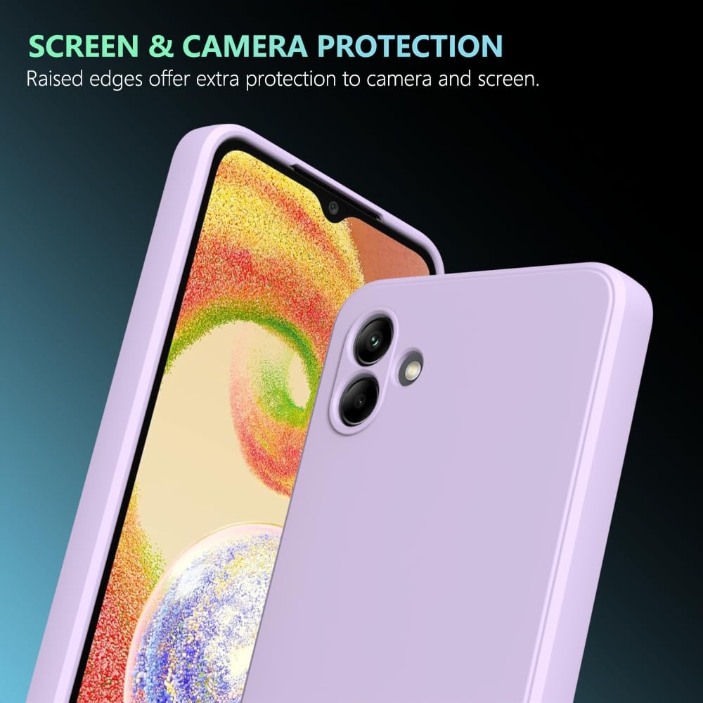 Wogroo For Samsung Galaxy A04E Case Purple, Scratch Resistant With Soft Touch, Slim Thin Phone Cover For Samsung Galaxy A04E