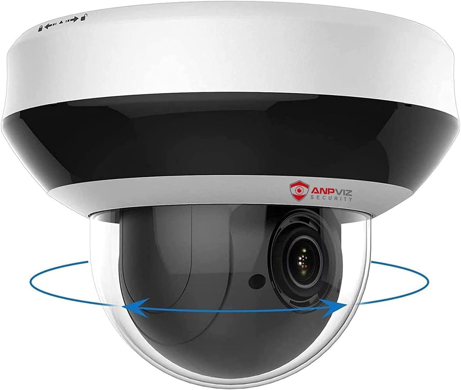 Anpviz 4Mp Poe Ptz Ip Camera With 4X Optical Zoom, 2560X1440@25Fps, H.265+ Dome Security Camera, Built In Audio, Alarm, 330 Pan,