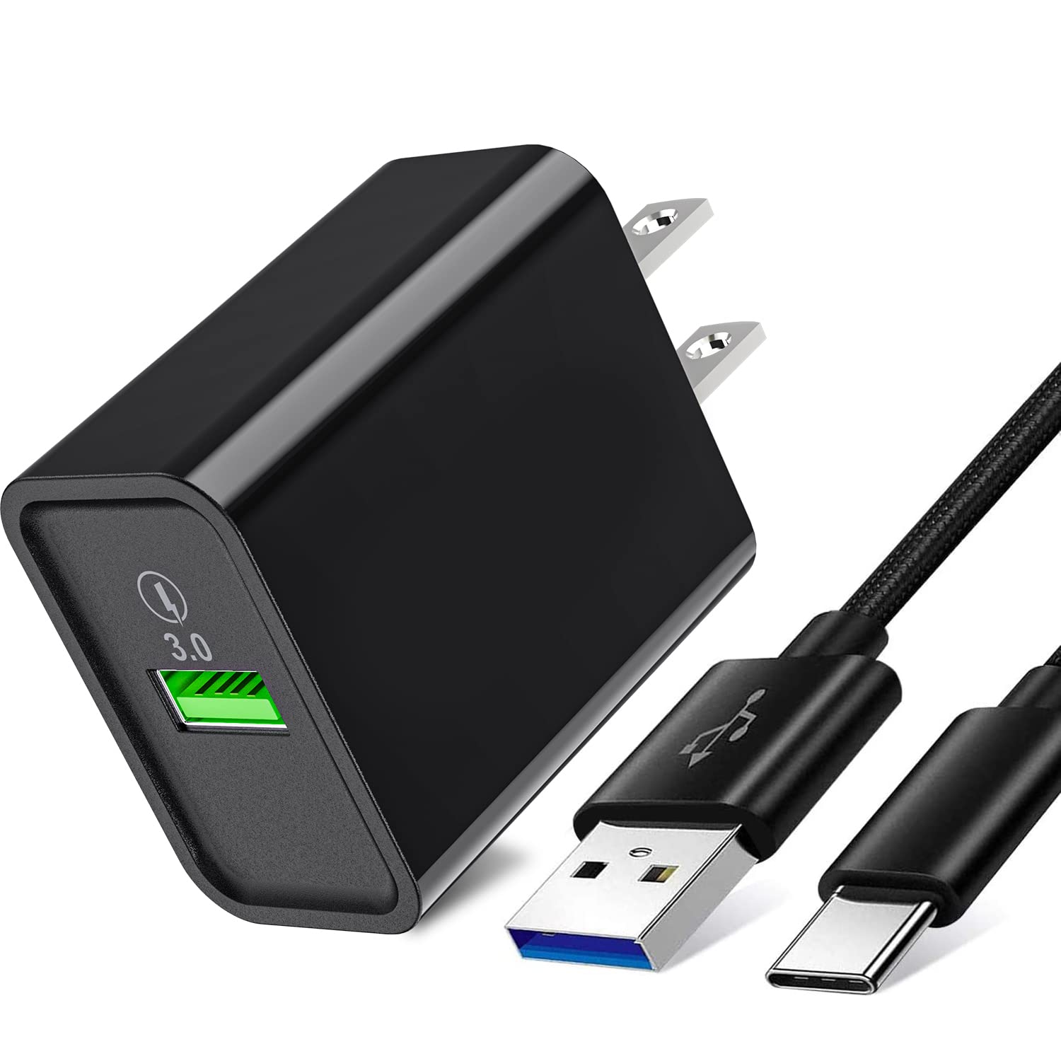 18W Quick Charge 3.0 Phone Charger for Moto G Power 2023 2022/G Stylus 2021,G Fast,G Play,G Pure,G7 Play,Motorola One 5G Ace/Fus