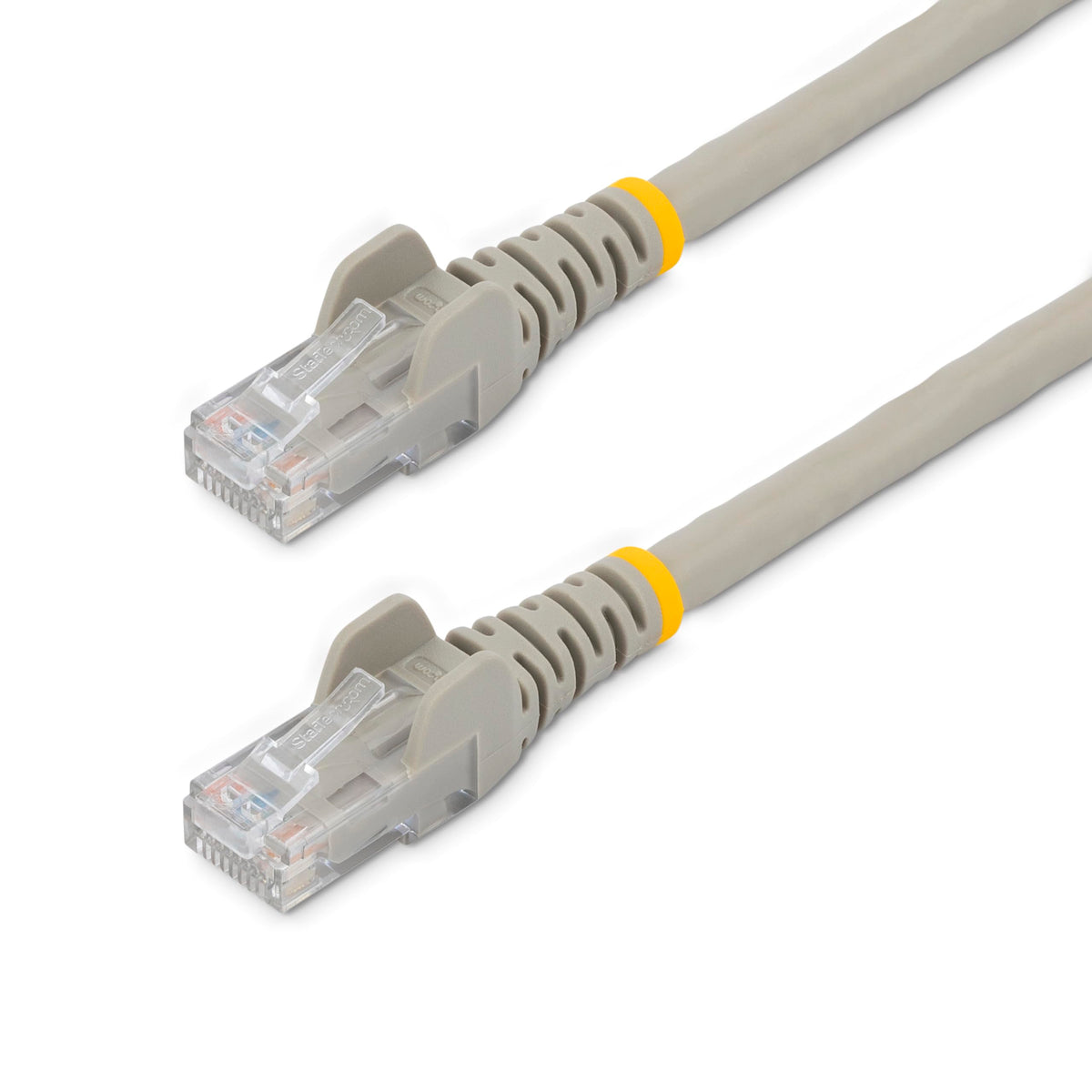 StarTech.com 10 ft. CAT6 Ethernet Cable   10 Pack   ETL Verified   Gray CAT6 Patch Cord   Snagless RJ45 Connectors   24 AWG Copper Wire   UTP Ethernet Cable (N6PATCH10GR10PK)