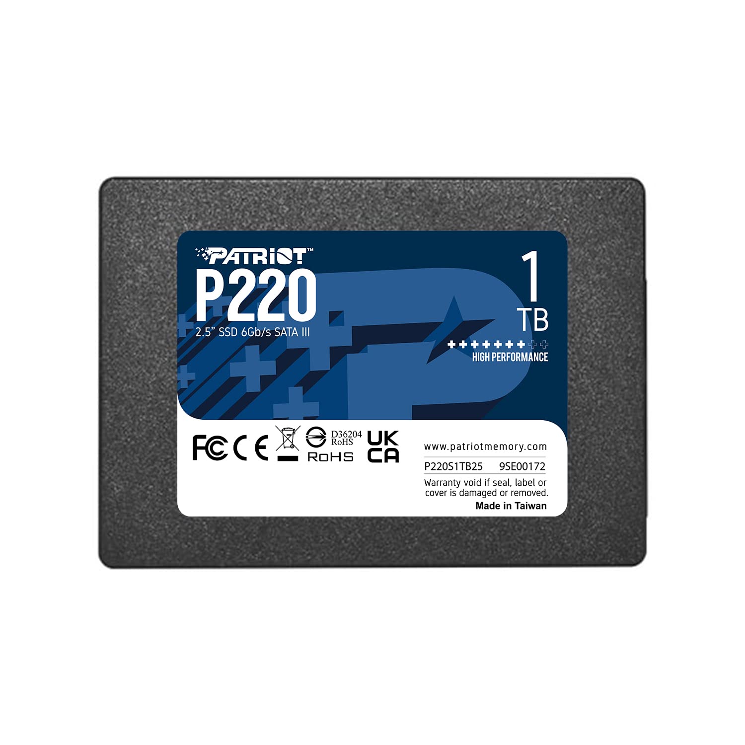 Patriot P220 1TB Internal SSD - SATA 3 2.5 - Solid State Drive - P220S1TB25