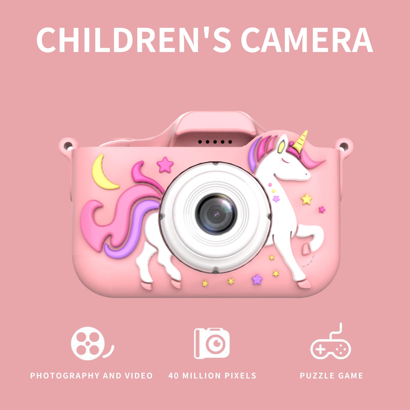 Snowall Kids Camera, 2.0 Inch Lcd Screen,32Gb Sd Card, Gift For Girls