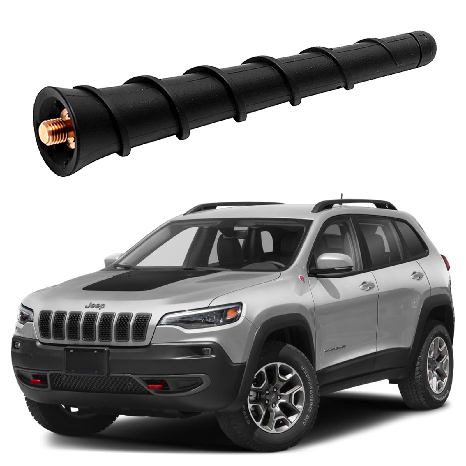 Stubby Antenna For Jeep Cherokee Renegade Grand Cherokee Compass Liberty, Chrysler 200, Dodge Durango Avenger Dart Journey Nitro