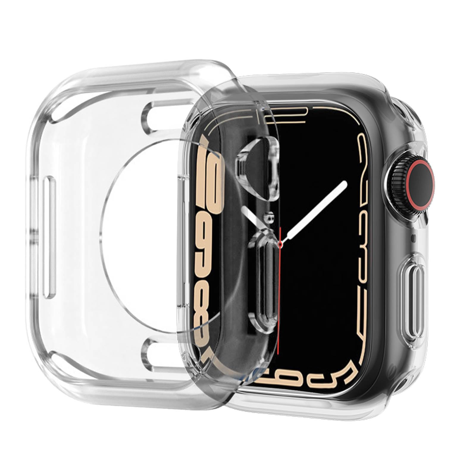Hontao Ultra Thin Soft Tpu Shockproof Bumper Case For Iwatch Apple Watch Series 9/8/7 Clear 41Mm
