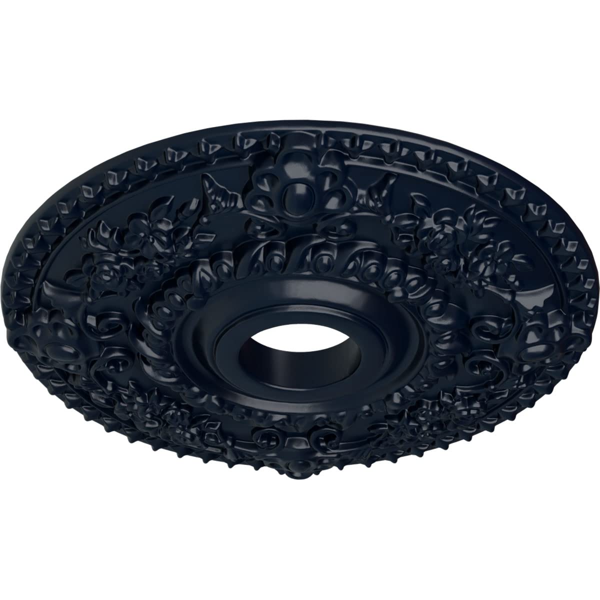 Ekena Millwork Cm18Romdf Rose Ceiling Medallion, Midnight Dream