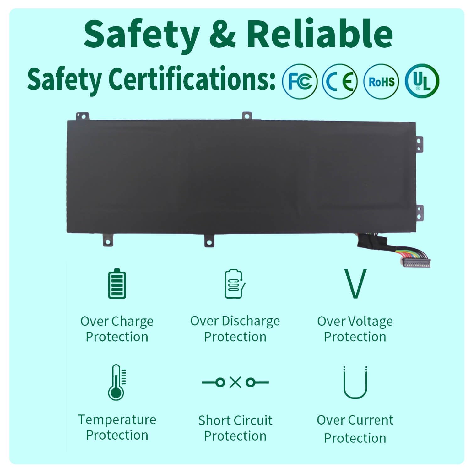 Dmkaollk Rrcgw Laptop Replacement 56Wh H5H20 Battery For Dell Xps 15 9550 15 9550 9560 9570 Precision 5510 5520 5530 5540 Series