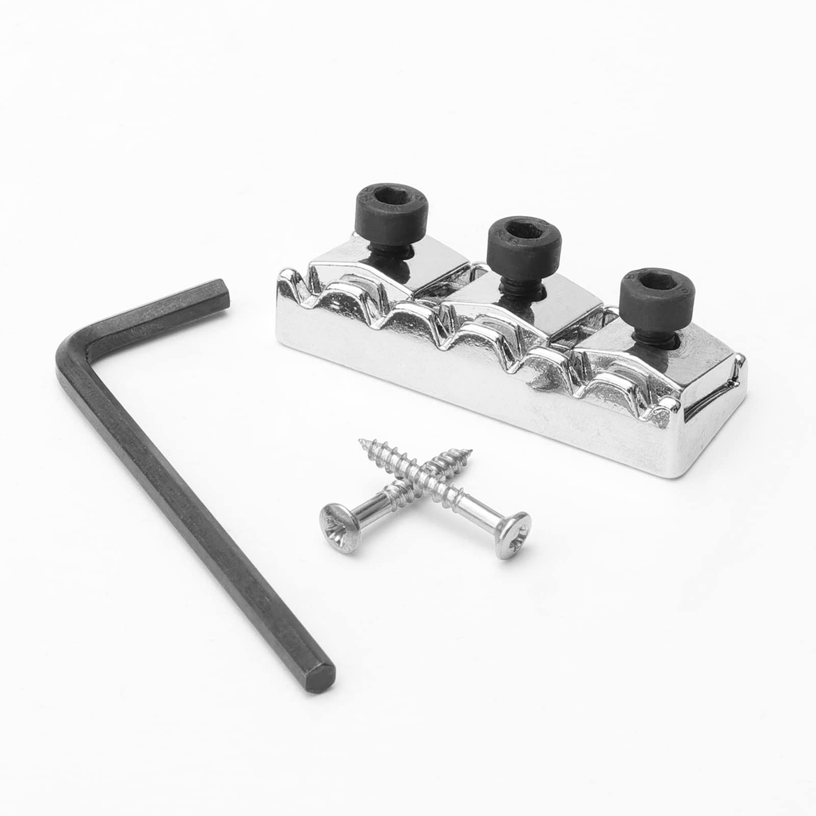 Chrome Electric Guitar Parts Strings Locked Nut 42Mm For Floyd Rose Tremolo Bridge