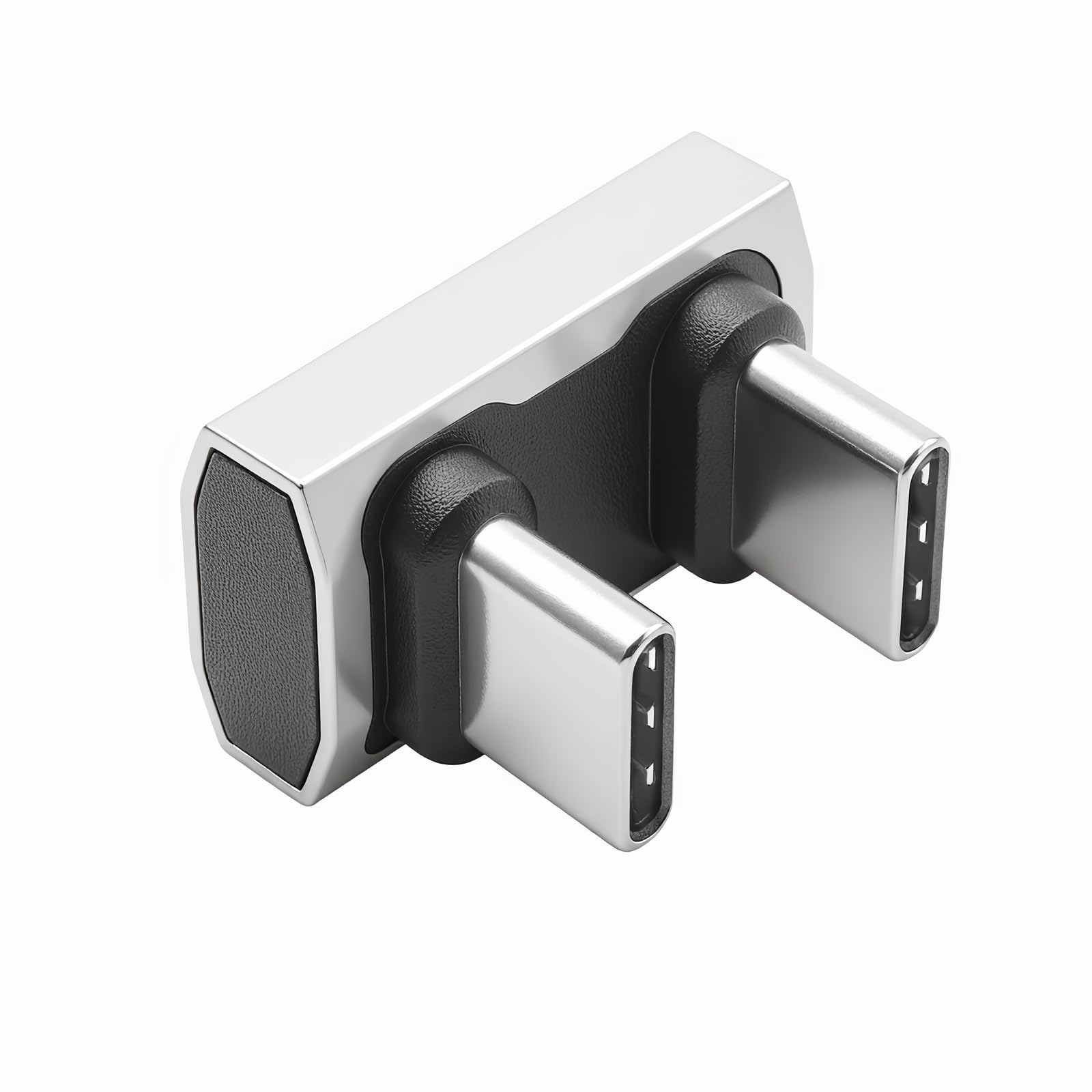 Duttek 180 Degree USB C to USB C Adapter 240W PD, 40Gbps Data & 8K Video, U Shape Type C Male to Male Adapter for Thunderbolt 4/