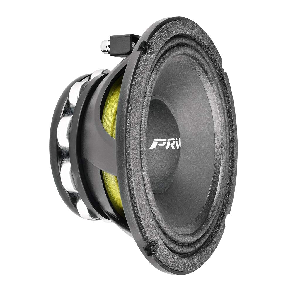 Prv Audio 6.5 Inch Midrange Speaker 6Mr500 Ndy 4 500 Watts 4 Ohm Neodymium Magnet, High Output Loudspeaker For Car Audio & Motor