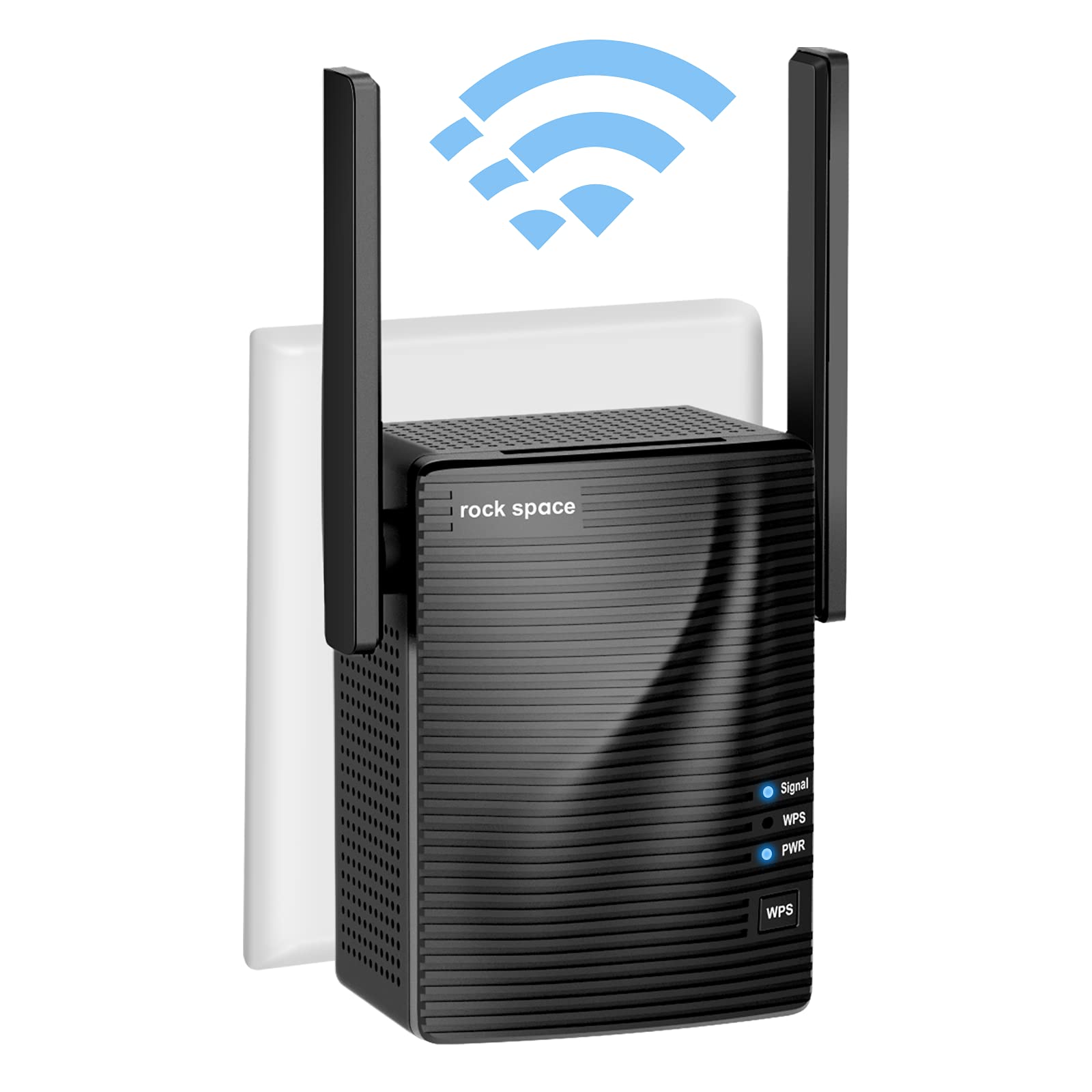 Rockspace Wifi Repeater   Dual Band Wifi Range Extender Signal Booster Signal Amplifier With Wps One Button Setup, Ethernet Port