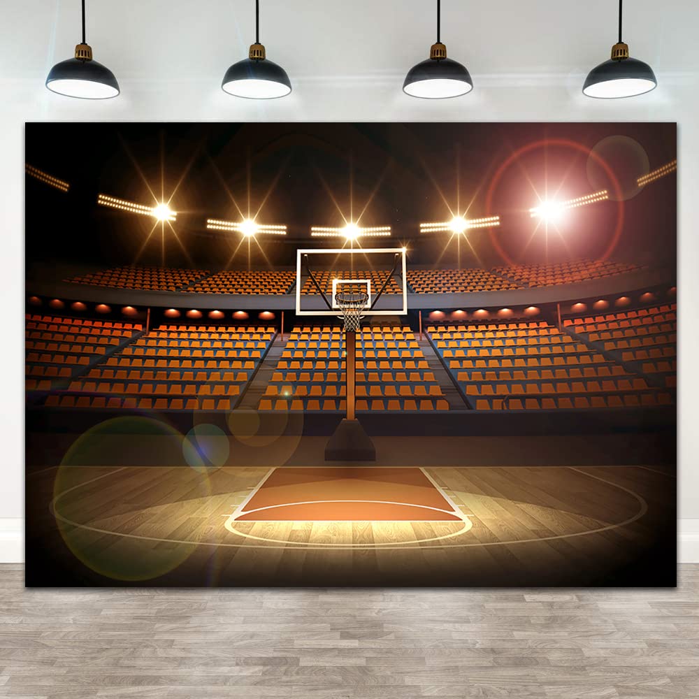 7X5Ft Basketball Photo Backdrop For Photography, Basketball Theme Background For Birthday Party, Sports Theme Backdrop For Boys