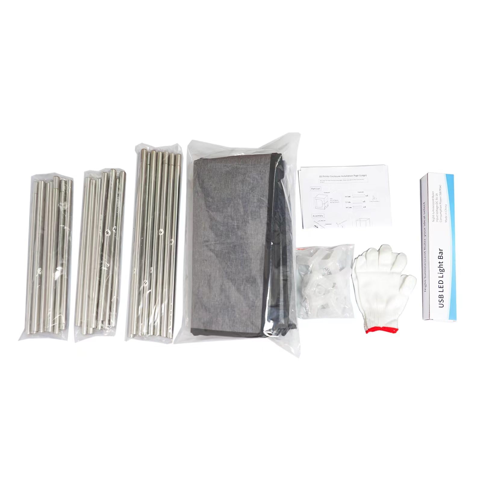 Large 3D Printer Enclosure 29.5W*29.5L*35.4H Inches Shield Cover Resin 3D Printer Fireproof Tent Filament Dryer Dust Cover Compa