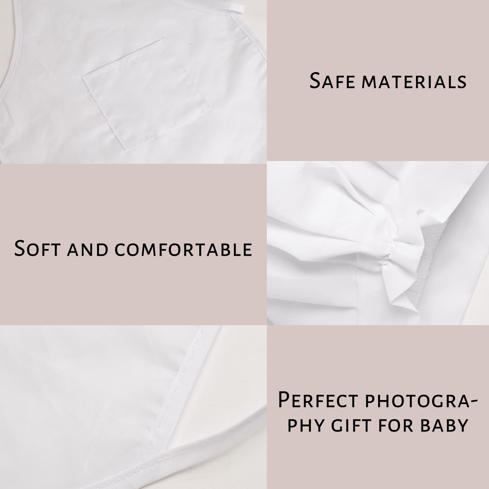 Amor Present 2Pcs Baby Chef Outfits, Baby Photography Prop Baby Photo Outfit Baby Chef Costume Chef Hat Apron