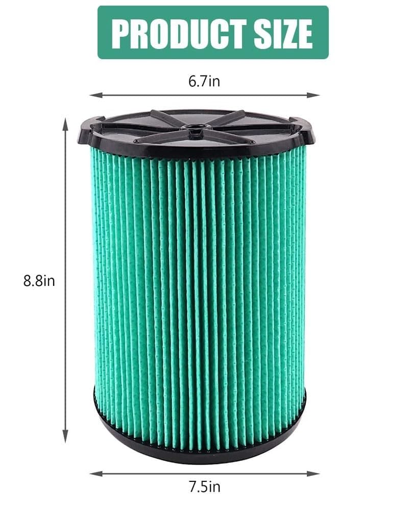 Vf6000 5 Layer Replacement Filter For Ridgid 5 20 Gallon Wet Dry Vacuums Wd5500 Wd0671 Wd6425 Wd7000 Wd1280 Wd1851 Wd1680 Wd1956