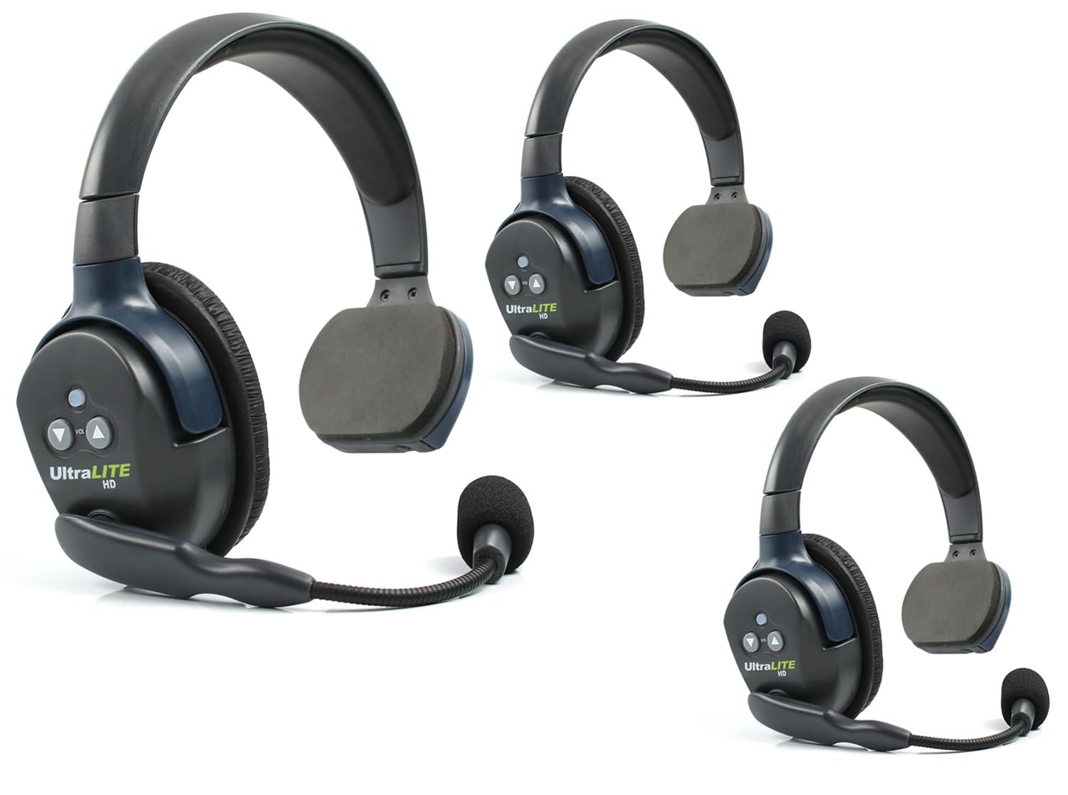 Eartec Ul3S Ultralite Full Duplex Wireless Headset Communication For 3 Users   3 Single Ear Headsets, Solidsignal Cleaning Wipes