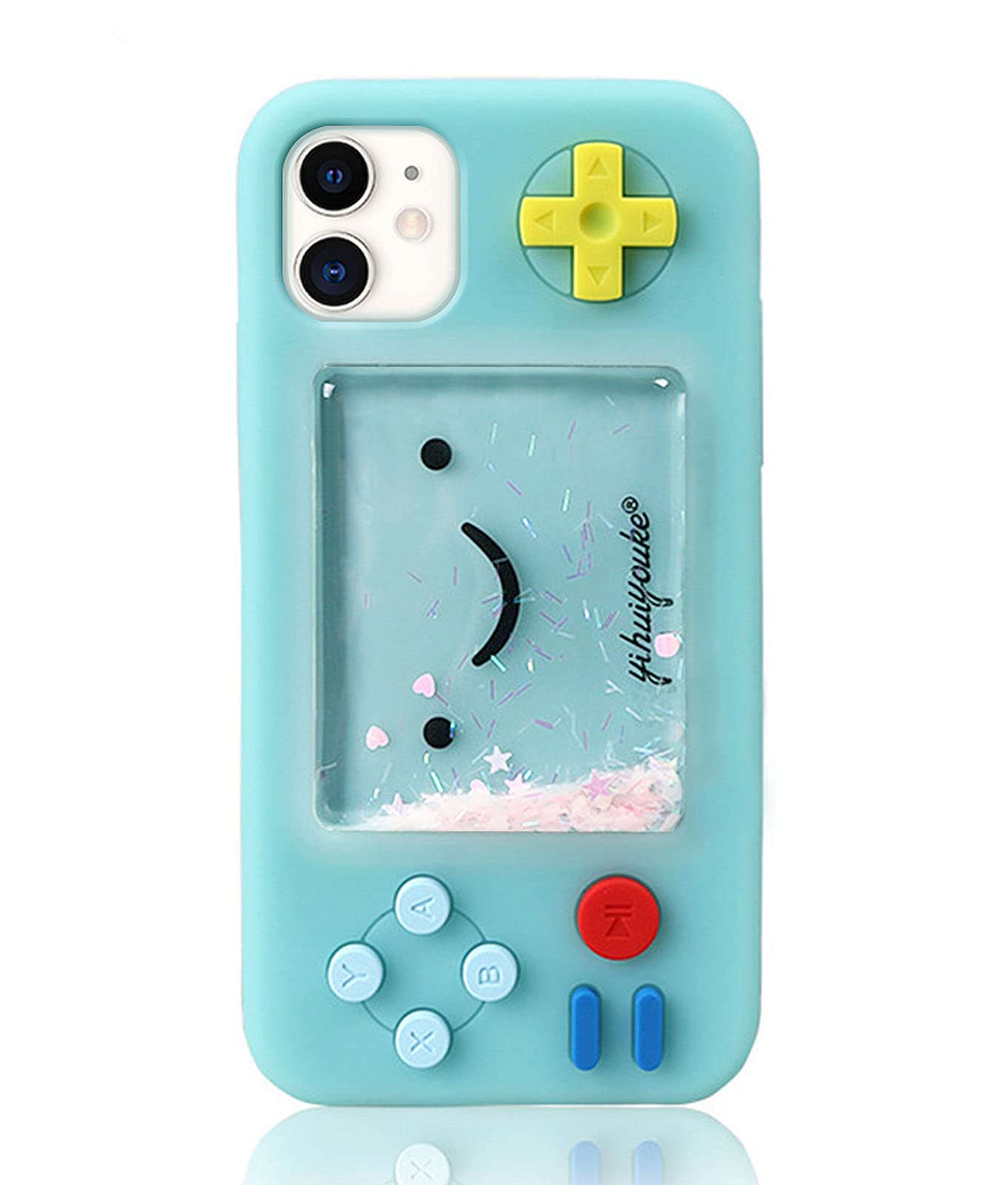 Unnfiko Squishy 3D Cartoon Game Case Compatible With Iphone 11 Pro, Creative Liquid Stars Funny Play Case Soft Rubber Protective