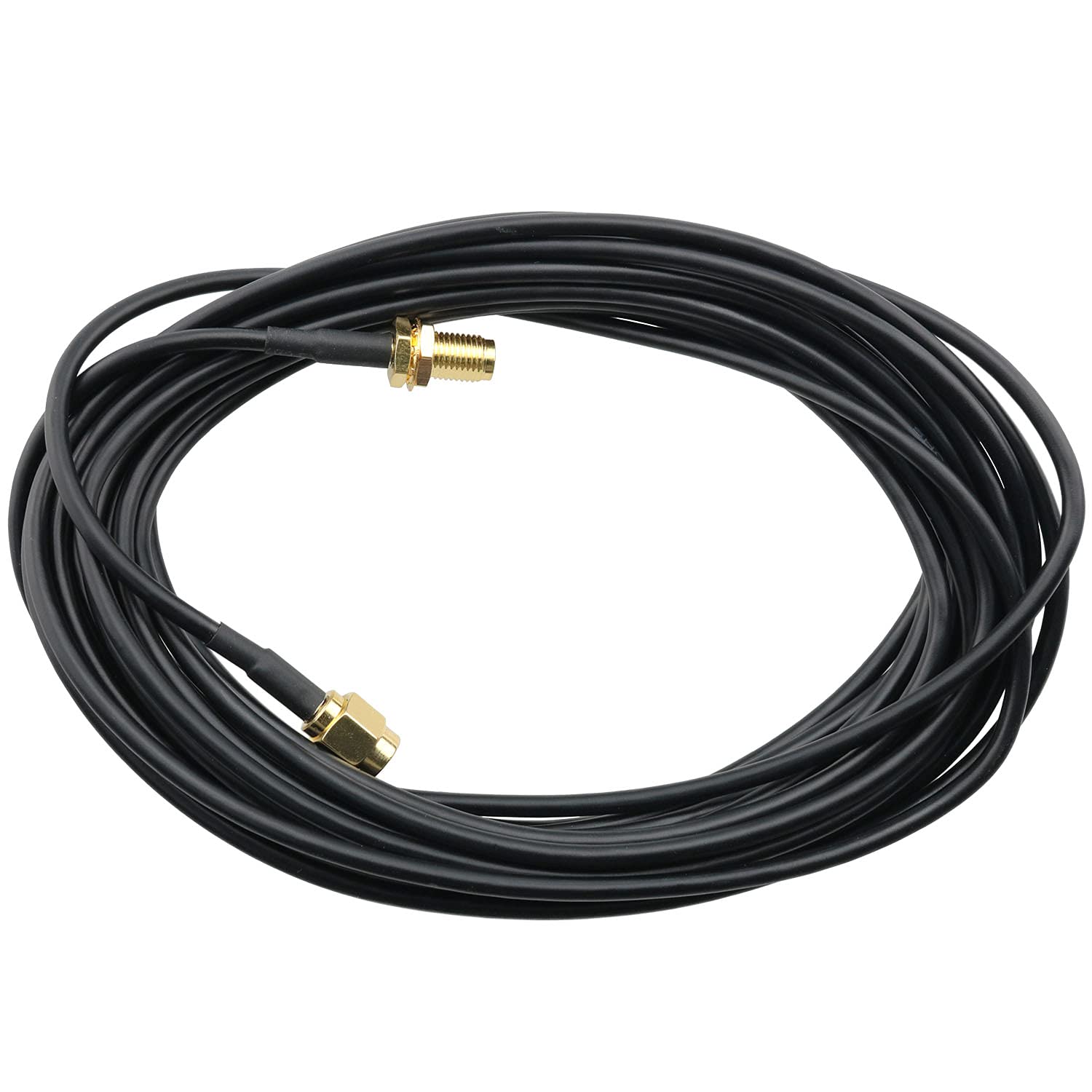 Mutai Rp Sma Extension Cable 5M Rp Sma Male To Rp Sma Female Bulkhead Mount Rg174 Wifi Antenna Extension Coaxial Cable For Wifi