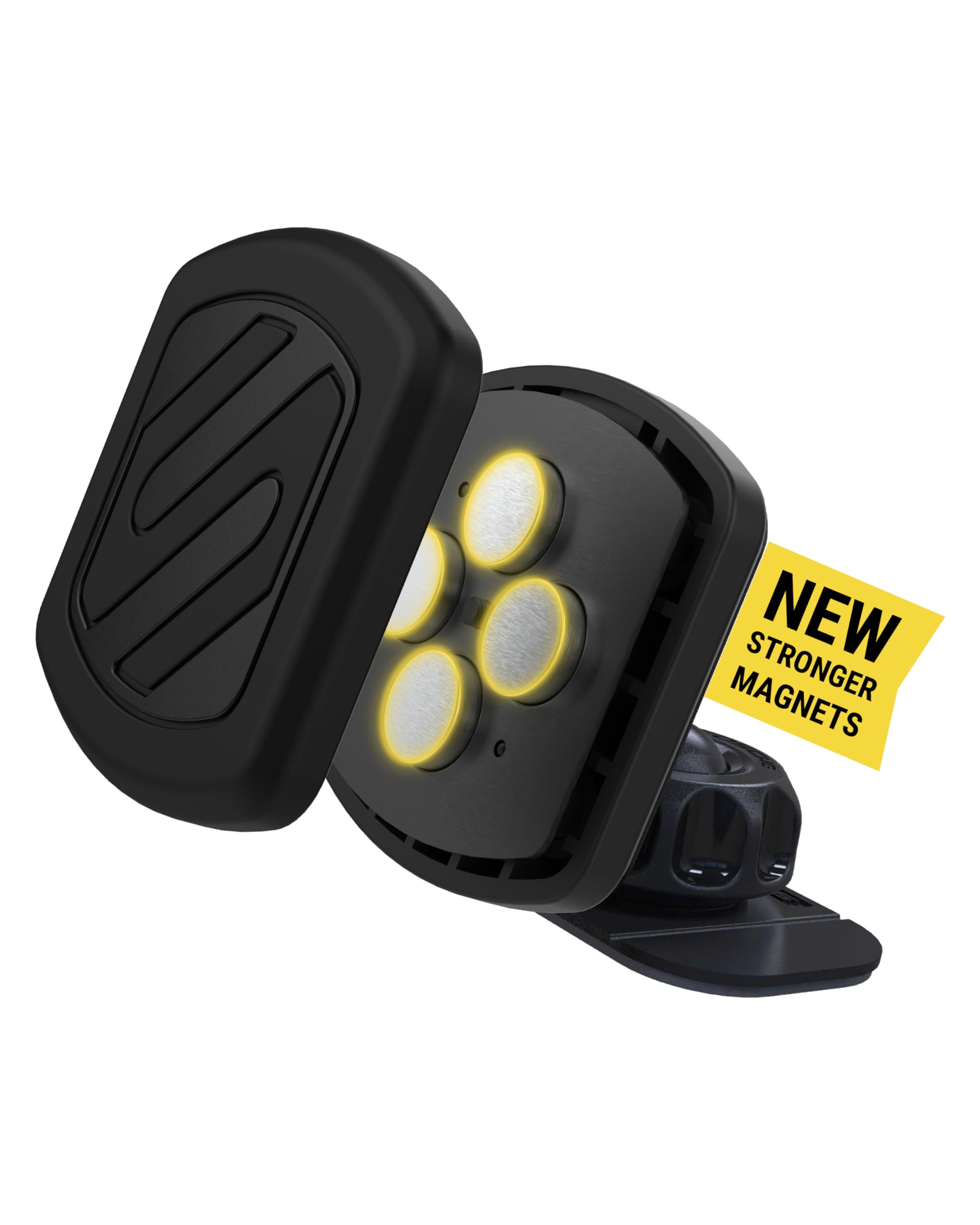 Scosche Mxdm Extra Strong Magicmount Magnetic Phone Holder For Car Dashboard, Cell Phone Mount With Extra Strength Magnet And Th