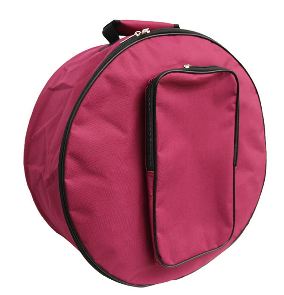 Tambourine Bag/Snare Drum Bag/Drum Bag with Shoulder Strap/Tambourine Storage Case/Percussion Instruments Accessories (red)