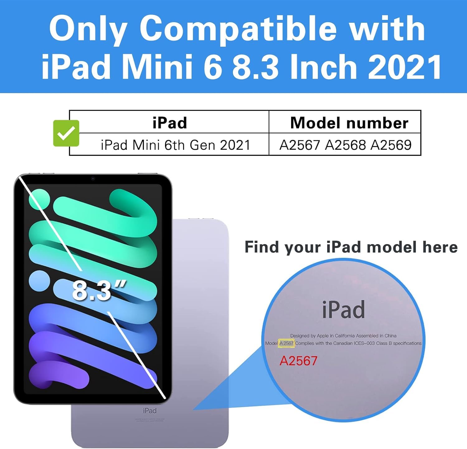 Procase Smart Case For Ipad Mini 7 A17 Pro 2024/Ipad Mini 6 2021 8.3 Inch Ipad Mini 7Th/6Th Gen Case, Hard Back Cover For Ipad Mini 8.3' 7Th Gen A2995/A2996/A2993/6Th Gen A2567 A2568 A2569  Melonpink