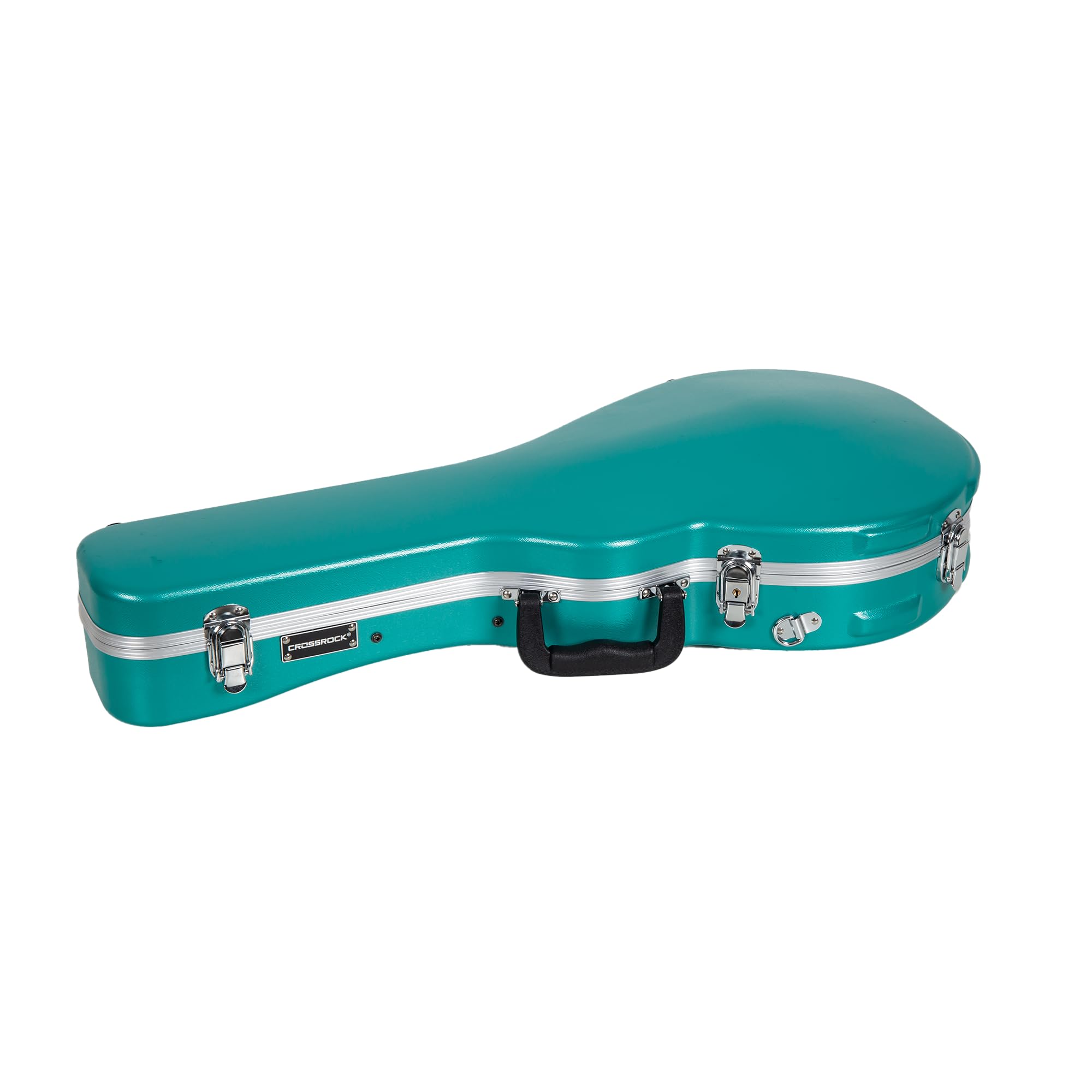 Crossrock F-Style Mandolin Case | Abs Molded Hardshell With Security Lock, Metal Feet, And Detachable Straps-Mint Blue (Cra862Mf