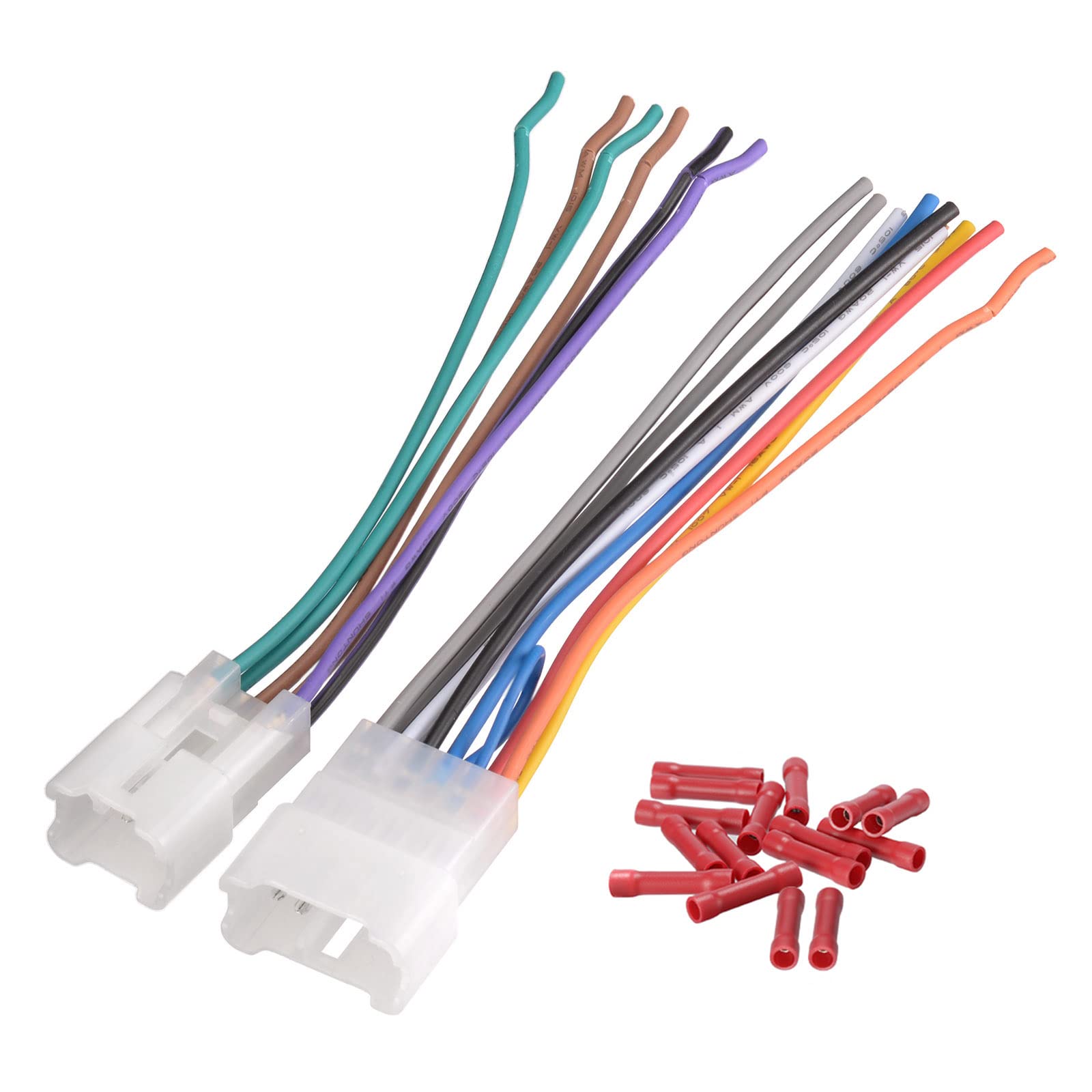 Bingfu Wire Harness for Select Vehicle Car Stareo Replacement Wiring Harnesses