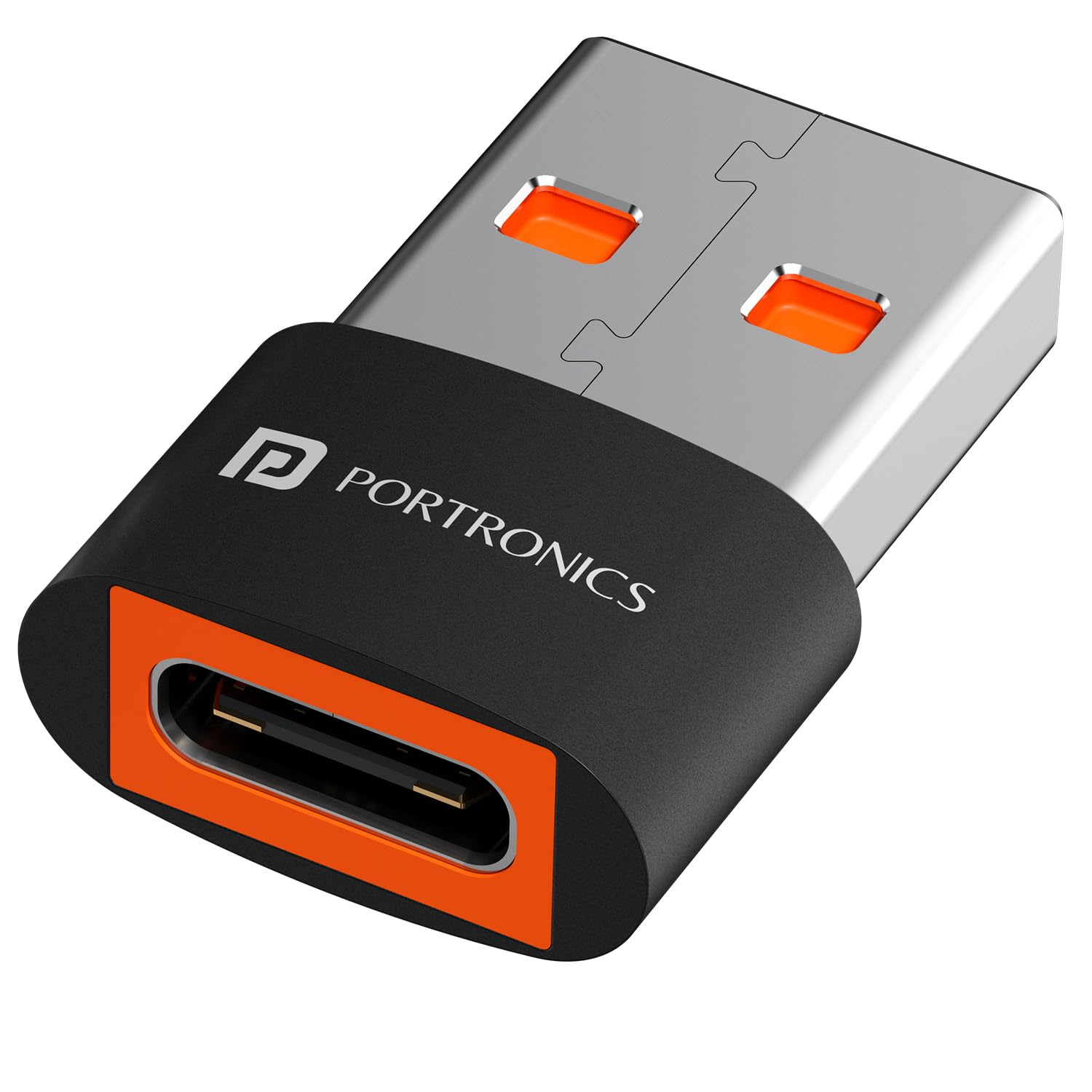 Portronics Bridge X USB 3.0 Type C Female to USB Male OTG Adapter, 5Gbps High Speed Data Transfer, Fast Charging, Compatible wit