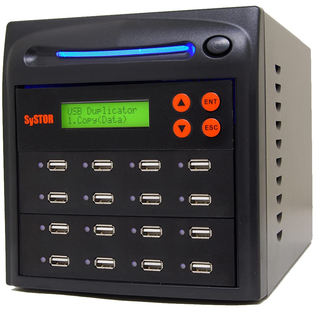 Systor 1 To 15 Usb Duplicator & Sanitizer 2Gb/Min   Standalone Multiple Flash Memory Copier & Storage Drive Eraser, Copy Speeds