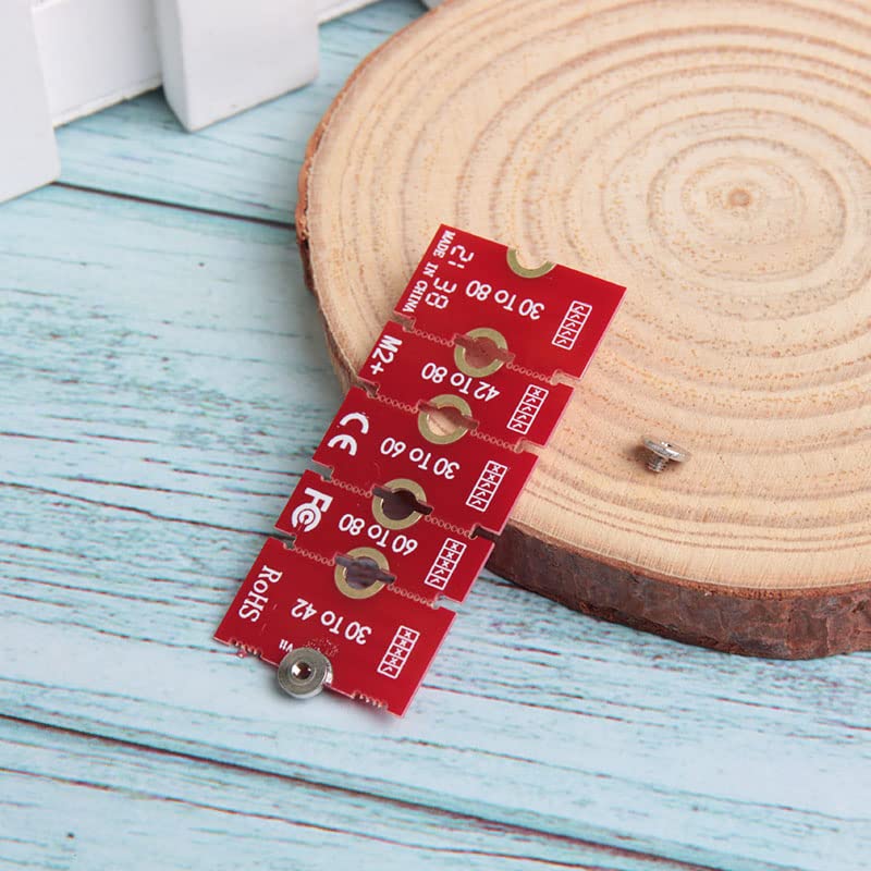 Acxico 2 Pcs M.2 Ngff Nvme Ssd 2230 2242 2260 2280 Length Extend Adapter Bracket Card Plate