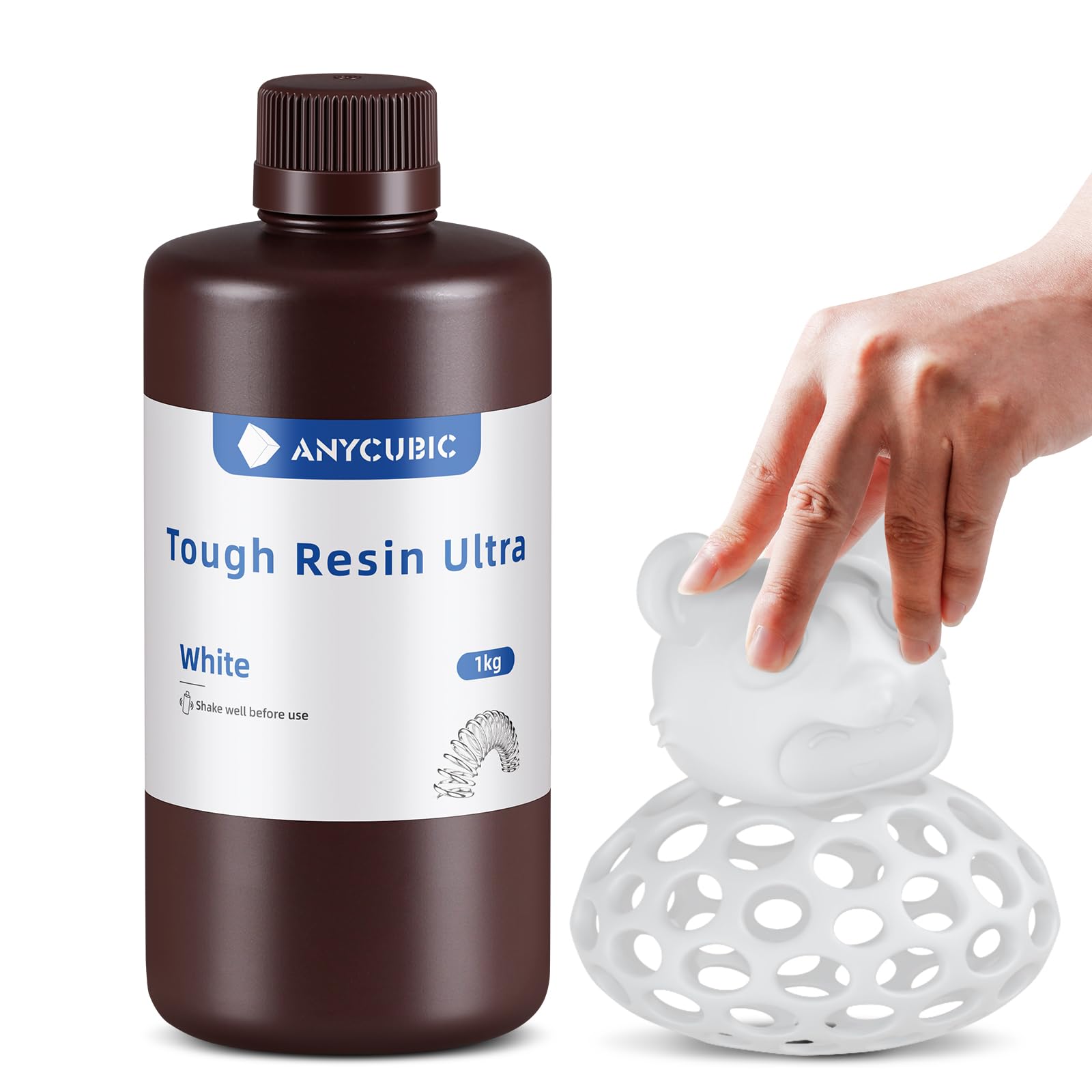 Anycubic Ultra Tough Resin, 3D Printer Resin With Strong Impact Resistance And High Flexibility, Suitable For Direct Use Or As A